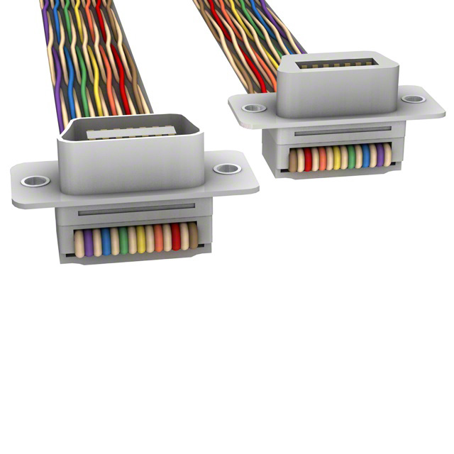 Centronics 14 pos Female to Male Assembly 5.00' (1.52m) Ribbon, Twisted Pair